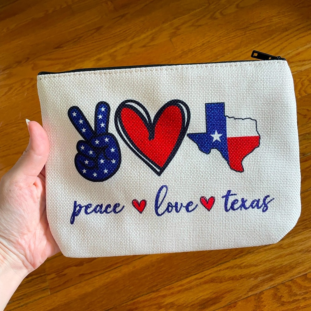 Peace Love Texas Pouch